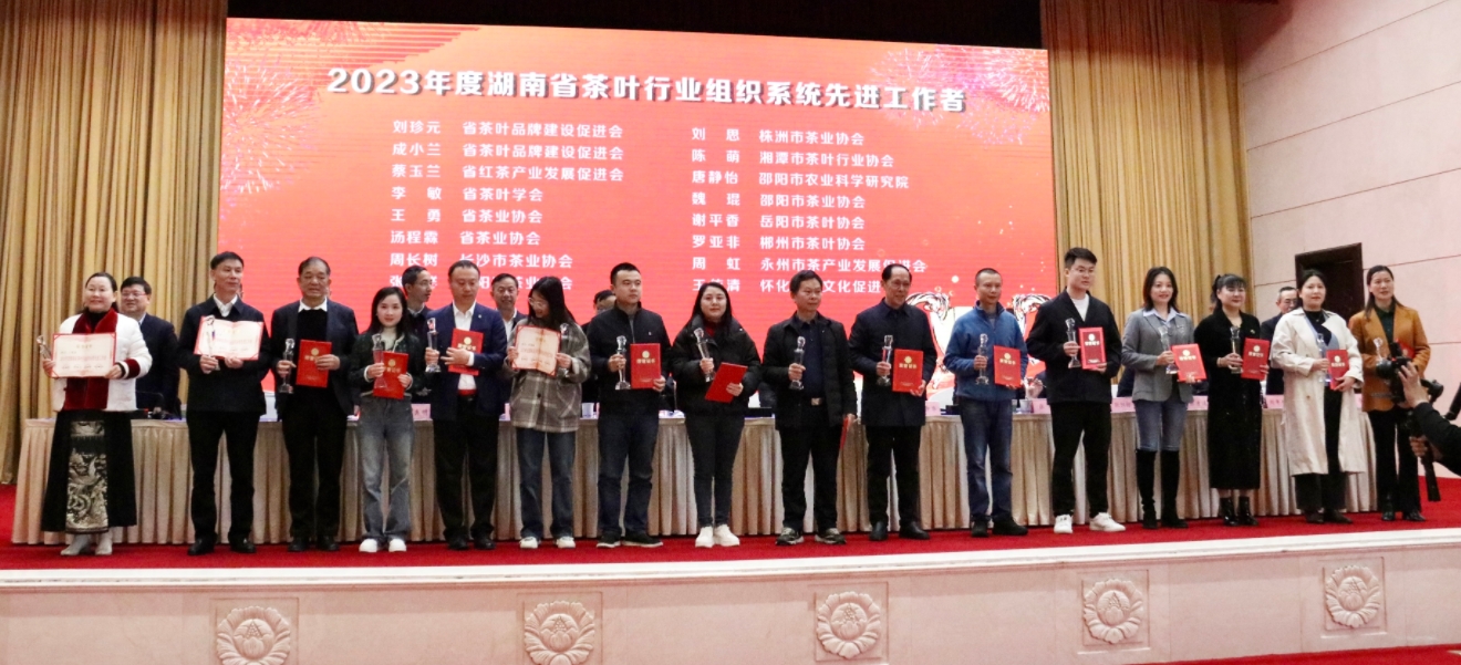 湘豐茶業(yè)集團董事長湯程霖獲“2023湖南茶行業(yè)先進(jìn)工作者”稱號！